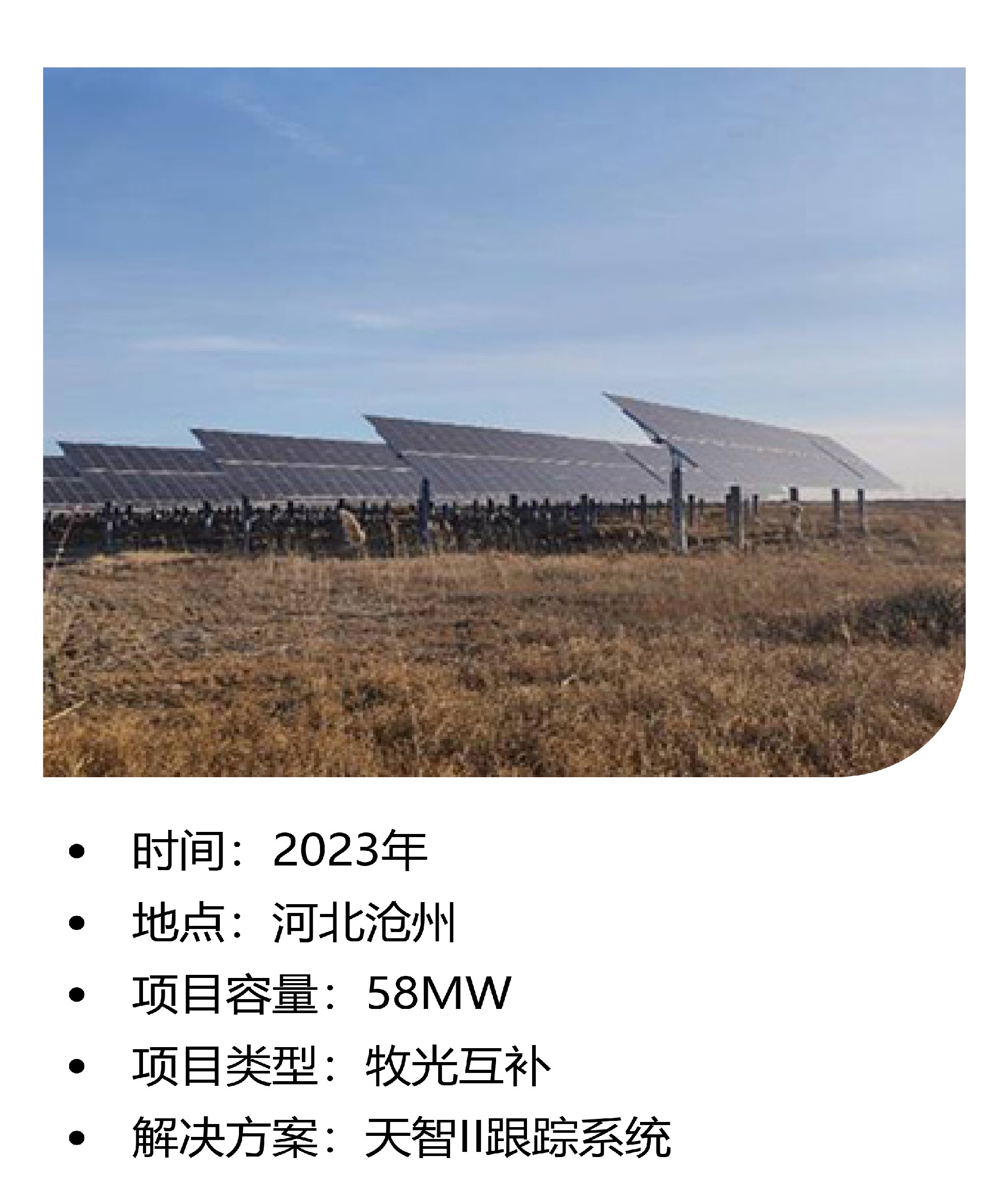 河北沧州58MW牧光互补项目-乾钢科技锌铝镁光伏支架